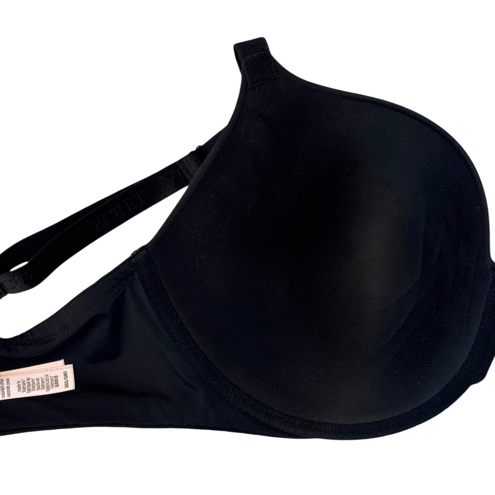 Victoria's Secret 36G The T-shirt Push Up‎ Smooth Full Coverage Bra Black - Picture 5 of 6